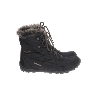 Laced boots (Black) from Columbia Faux fur