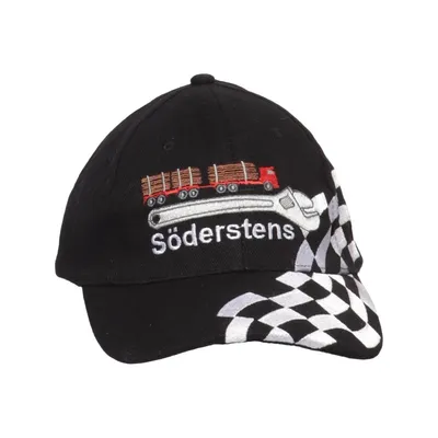 Baseballkeps (Svart, Vit, Röd) från Wexman Workwear