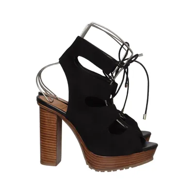 Sandaletten (Zwart) van Kurt Geiger Leer