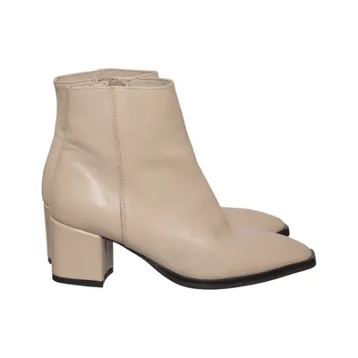 Bottes à talons (Beige) de Cox Cuir