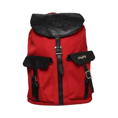 Backpack (Red, Black) from Disney Polyester, Polyurethane