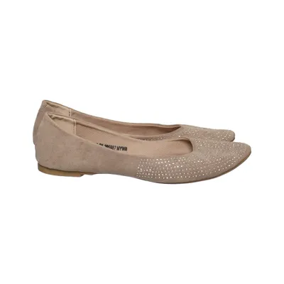 Ballerines (Beige) de DS Shoes by DinSko Suédine, Polyuréthane