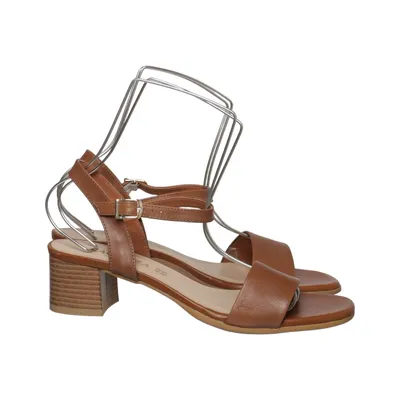 High heel sandals (Brown) from Ragazza Leather