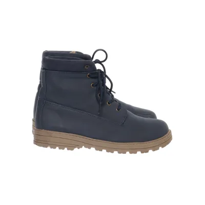 Laced boots (Blue) from Bonprix Collection Faux leather