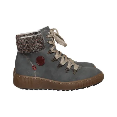 Bottes à lacets (Gris, Marron) de Rieker Antistress Cuir