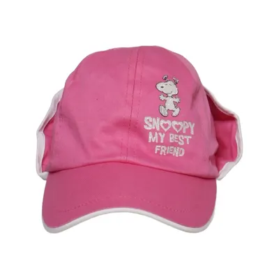 Casquette de baseball (Rose) de Snoopy Coton