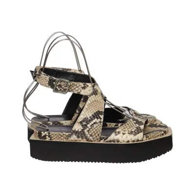 Sandalen (Beige, Schwarz, Mehrfarbig) von Guglielmo Rotta