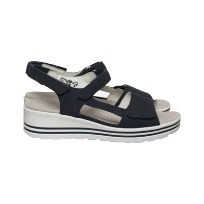 Sandalen (Blauw, Wit) van Waldläufer Leer