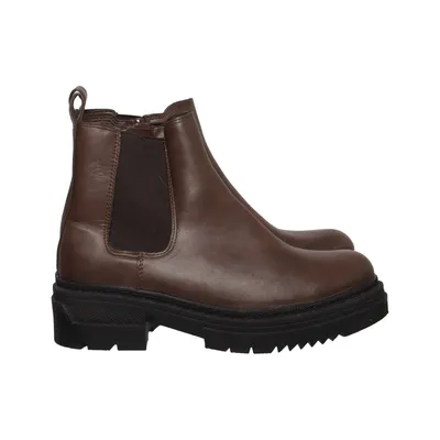 Chelsea boots (Brown) from Clou Leather, Wool