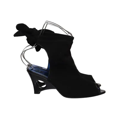 High heels (Black) from Sanita Leather