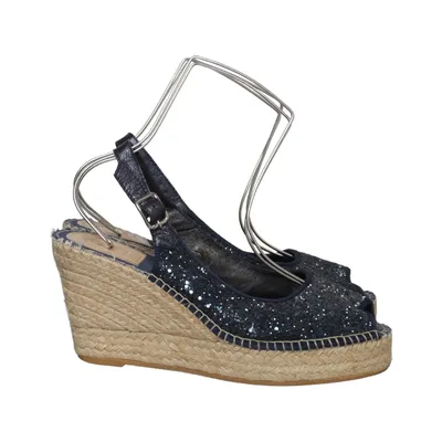 Chaussure compensées (Bleu) de Vidorreta Cuir