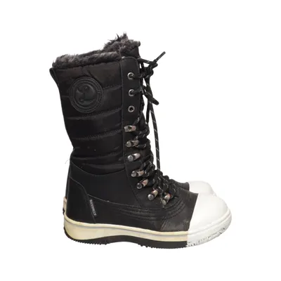 Laced boots (Black, White) from Linear