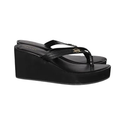 Teenslippers (Zwart) van Aldo Leer