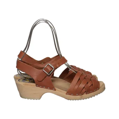 Clogs (Brown) from Torpatoffeln Leather