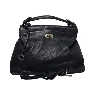 Shoulder-bag (Black) from Lavorazione Artigianale Leather