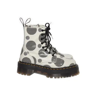 Veterlaarzen (Wit, Zwart) van Dr. Martens