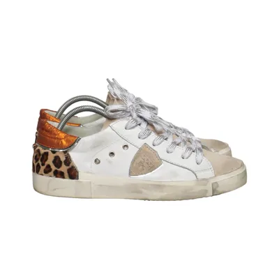 Sneakers (Hvid, Beige, Orange) fra Philippe Model