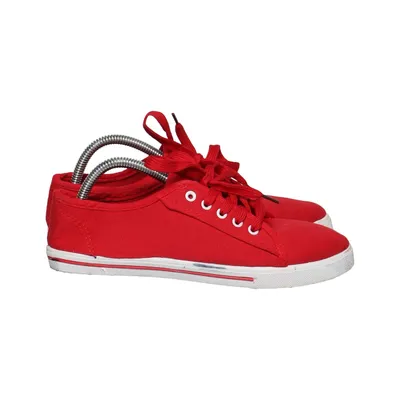 Chaussures en toile (Rouge) de Coura Coton, Polyuréthane