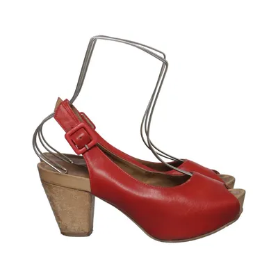 Sandales à talons hauts (Rouge) de Rylko Cuir