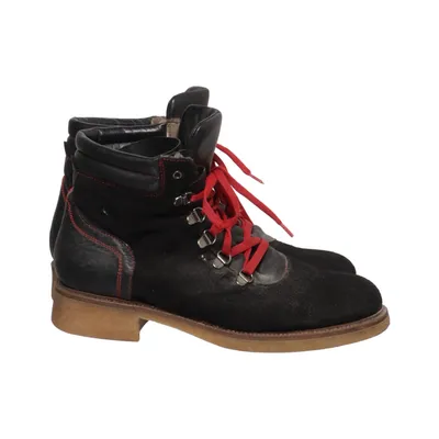 Bottes à lacets (Noir, Rouge) de Marietta
