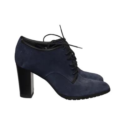 Bottes à talons (Bleu) de Sergio Rossi Cuir