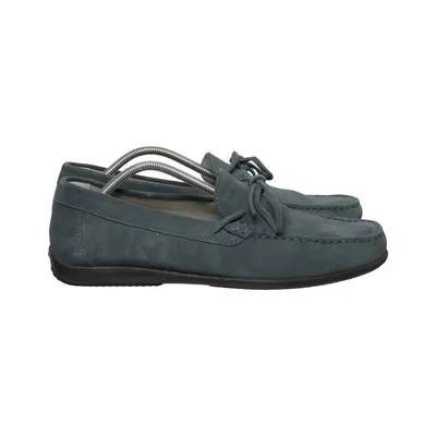Bottines en daim (Bleu) de Geox Respira Cuir