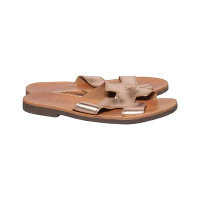 Mules (Or, Marron) de Klimatsakis Cuir