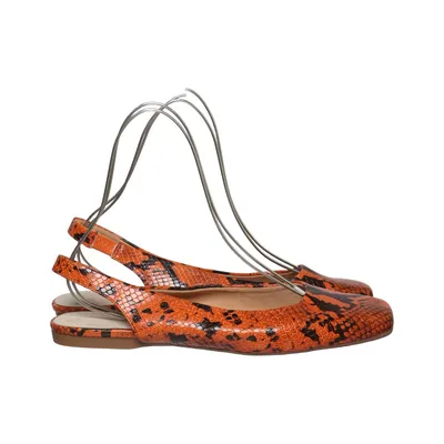 Ballerinaskor (Orange, Svart) från Bianco Skinn