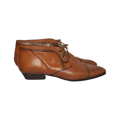Laced boots (Brown) from Lavorazione Artigiana Leather