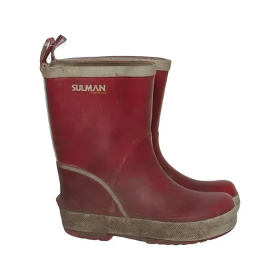Bottes en caoutchouc (Rouge, Beige) de Sulman