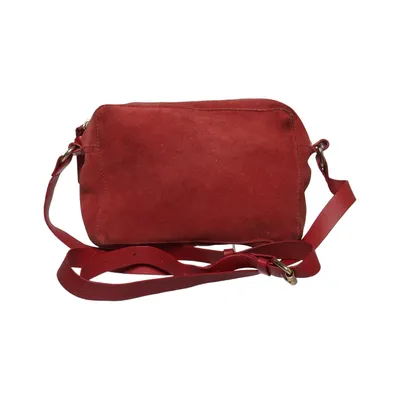 Shoulder-bag (Red) from Mint & Berry Cotton, Leather