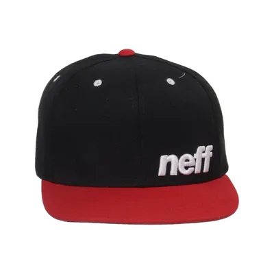 Baseball cap (Black, Red) from Neff Acrylic, Wool