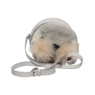 Shoulder-bag (Gray, Beige, Multicolored) from Oh! by Kopenhagen Fur