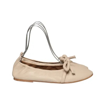 Ballet flats (Beige) from Flattered Leather