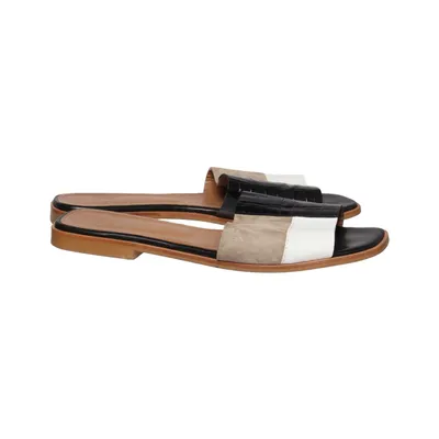 Slip-ins (Black, White, Beige) from Flattered Studio Leather