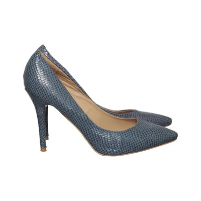 Hakken (Blauw) van Lucky Shoes Leer