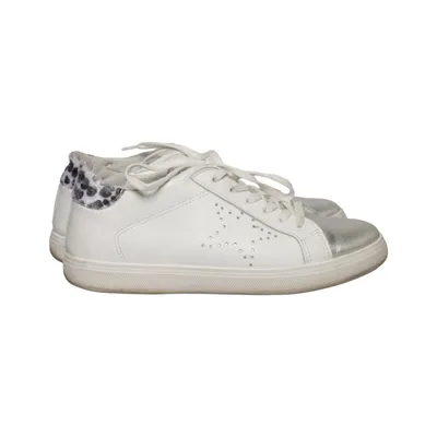 Sneakers (White, Silver) from 24 Hours Leather