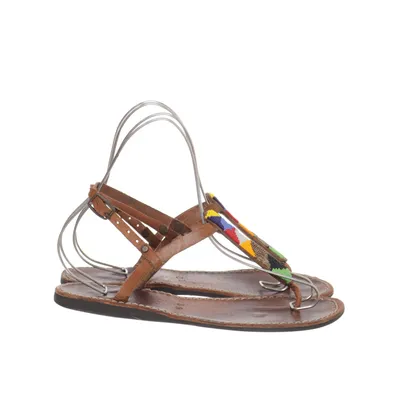 Sandals (Brown, Multicolored) from Laidback London Leather