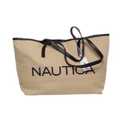 Handbag (Beige, Black) from Nautica Polyester