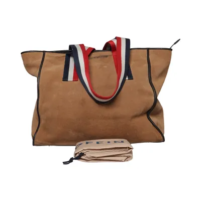 Sac à main (Marron, Bleu, Rouge) de Strandfein Coton, Cuir, Polyester