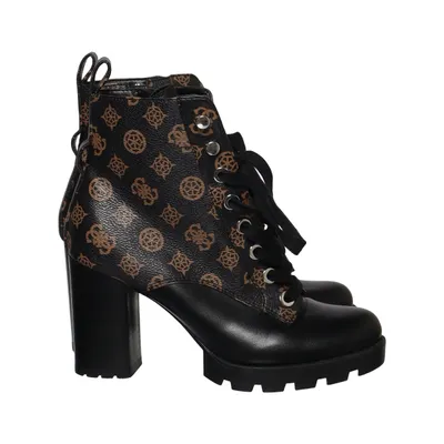 Laarzen met hak (Zwart, Bruin, Meerkleurig) van Guess Leer