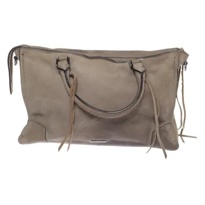 Handbag (Gray, Beige) from Rebecca Minkoff Leather