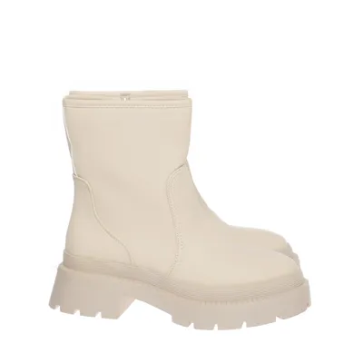 Enkellaarzen (Beige) van Ideal Shoes