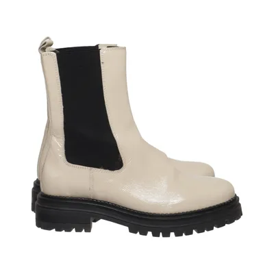 Chelsea boots (Beige, Svart) från Cosmoparis Skinn