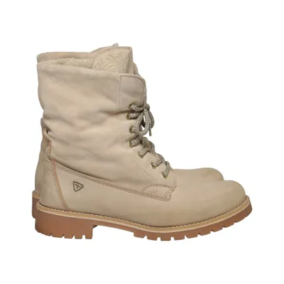 Schnürstiefel (Beige) von Tamaris Leder