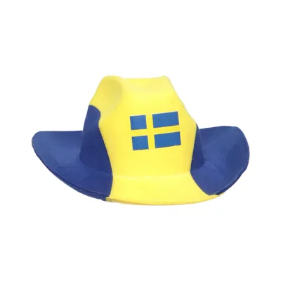 Chapeau de cowboy (Bleu, Jaune)