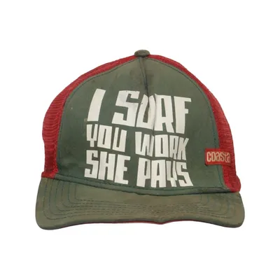 Trucker cap (Green, Red, White) from Coast Cotton, Polyester