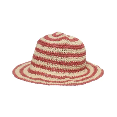 Straw hat (Red, Beige) from Gina Tricot