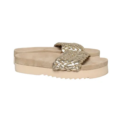 Mules (Or, Beige) de Maruti Cuir