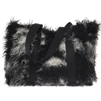 Handbag (Black, White) from Rodebjer Acrylic, Cotton